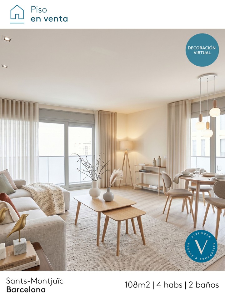 pis sants montjuic home staging