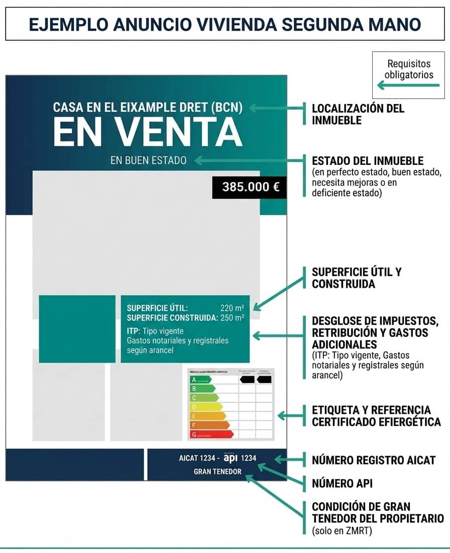 ejemplo anuncio en venta